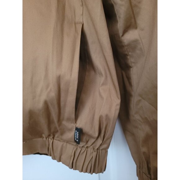 SCOTCH & SODA Reversible Black & Tan Floral Print Lightweight Jacket Men's Sz S - Picture 11 of 15